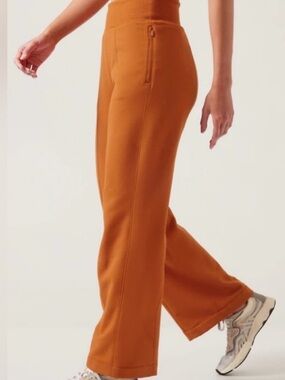 ATHLETA "Retroplush Straight Leg Pants" burnt orange size 1X